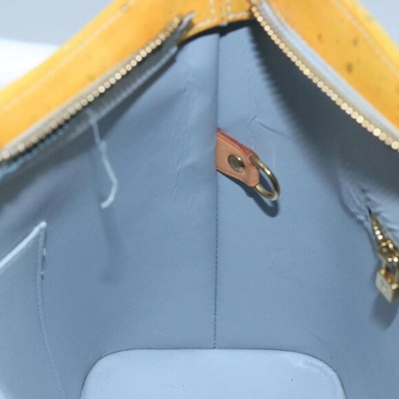 LOUIS VUITTON Monogram Vernis Houston Hand Bag Gris LV Auth - Picture 9 of 16